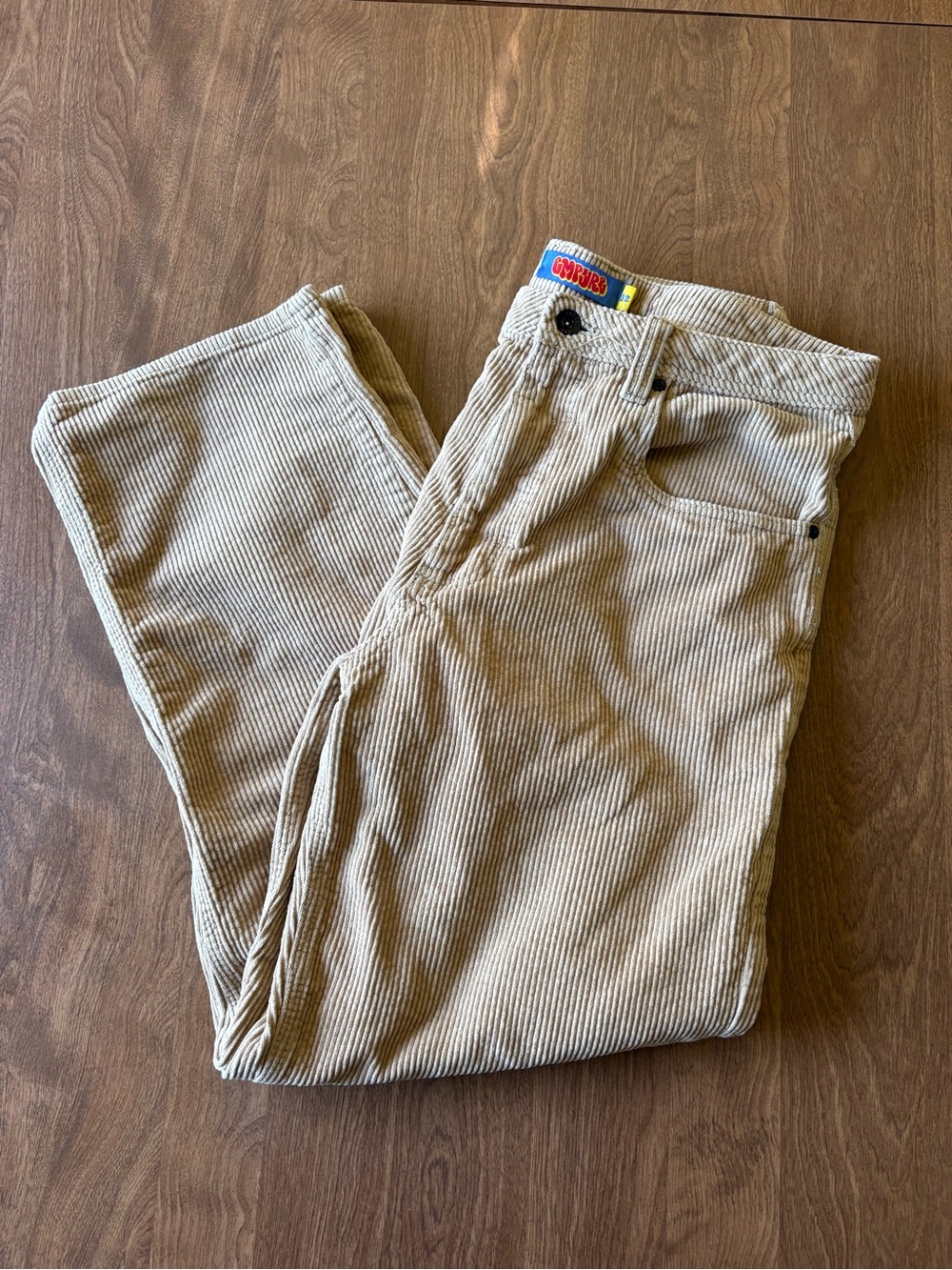 Empyre Men's Light Beige Corduroy Pants